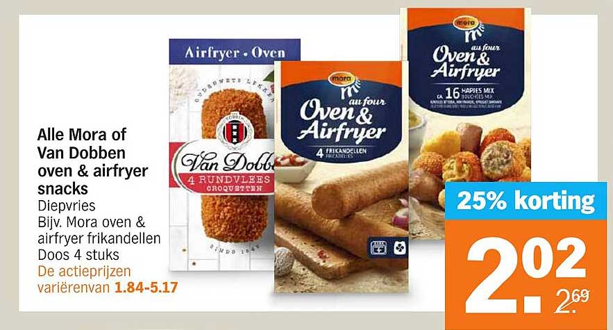 Alle Mora of Van Dobben oven & airfryer snacks