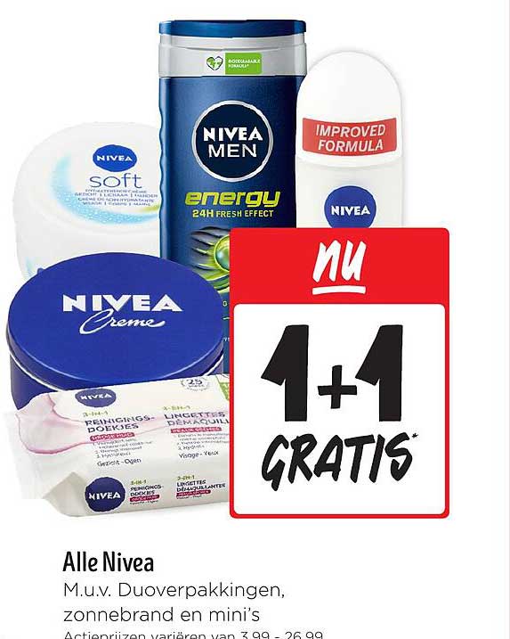 Alle Nivea 1+1 Gratis