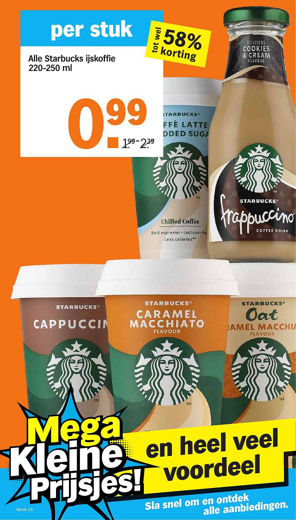 Alle Starbucks ijskoffie 220-250 ml