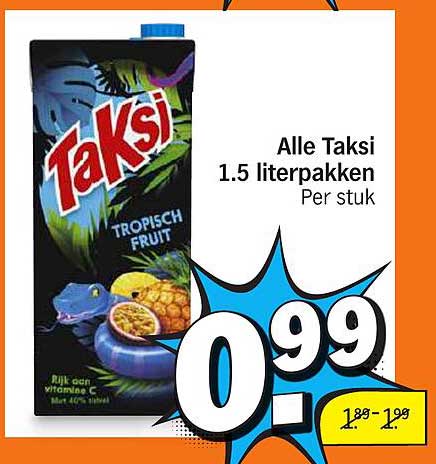 Alle Taksi 1.5 literpakken