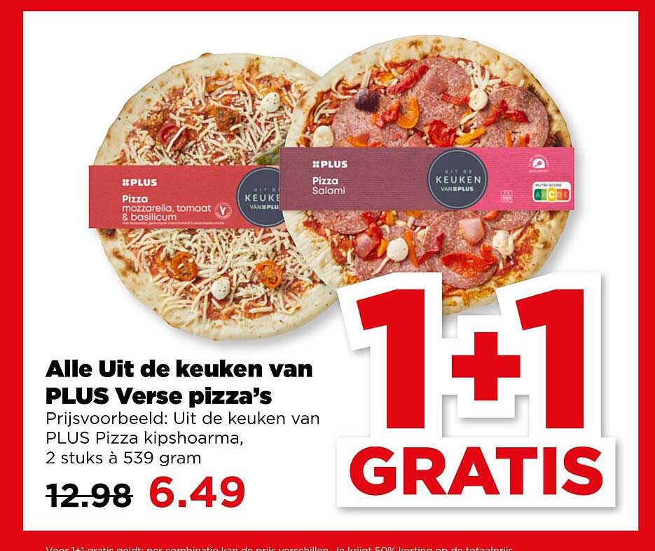 Alle Uit de keuken van PLUS Verse pizza’s