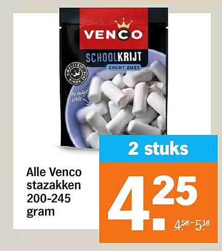 Alle Venco stazakken 200-245 gram