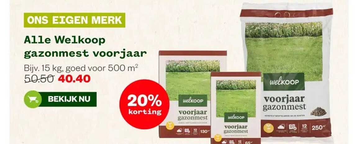 Alle Welkoop gazonmest voorjaar