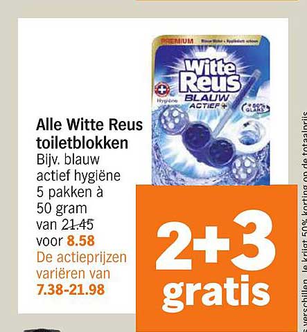 Alle Witte Reus toiletblokken