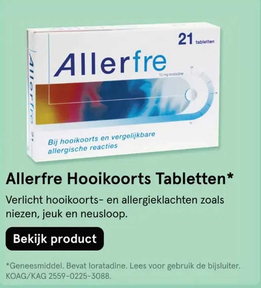 Allerfre Hooikoorts Tabletten*