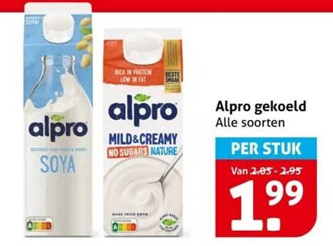 Alpro gekoeld Alle soorten
