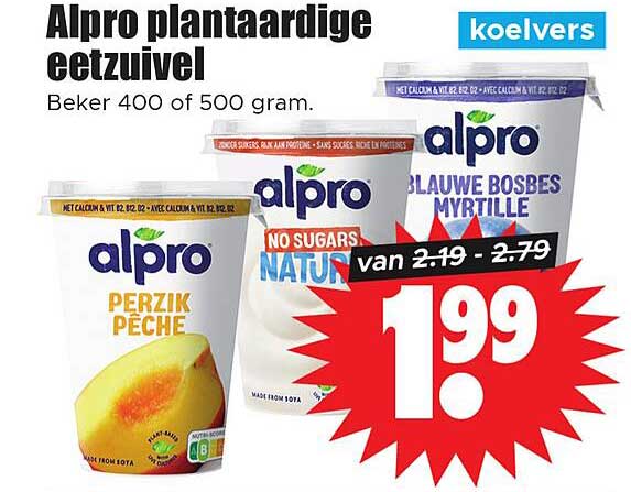 Alpro plantaardige eetzuil