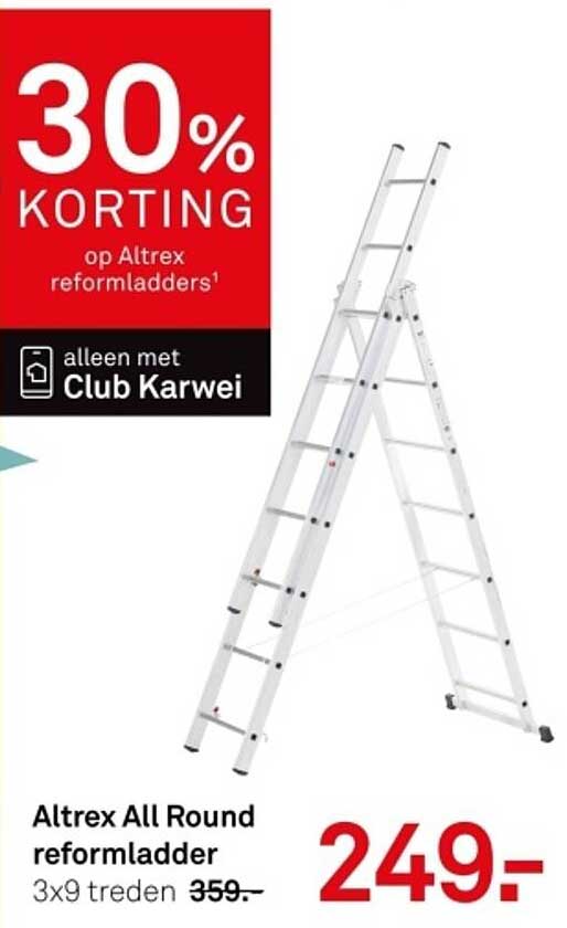 Altrex All Round reformladder 3x9 treden