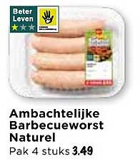 Ambachtelijke Barbecueworst Naturel