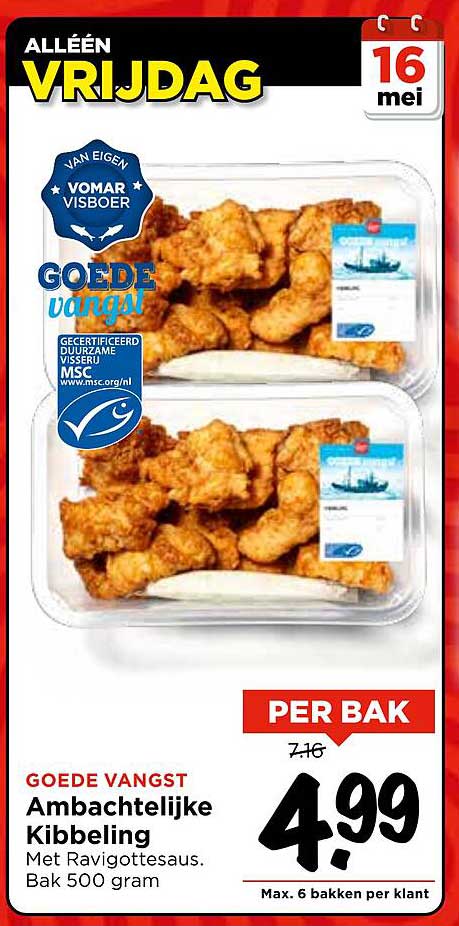 Ambachtelijke Kibbeling met Ravigottesaus