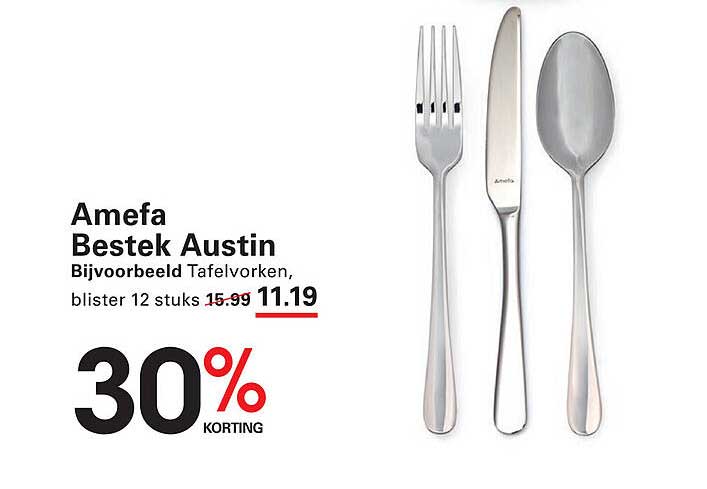 Amefa Bestek Austin Bijvoorbeeld Taf forks, blister 12 stuks