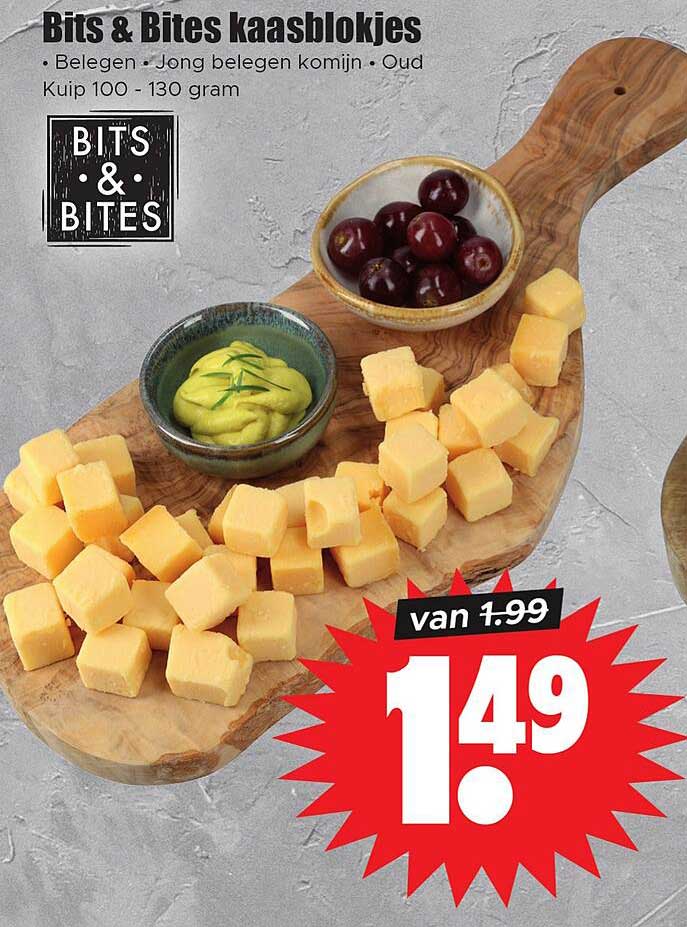 Bits & Bites kaasblokjes