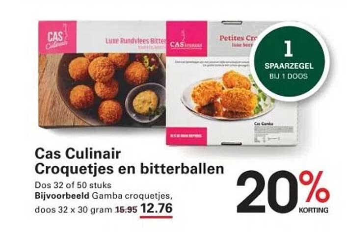 Cas Culinair Croquetjes en bitterballen