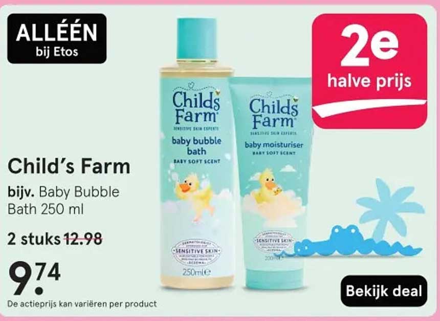 Child’s Farm bijv. Baby Bubble Bath 250 ml