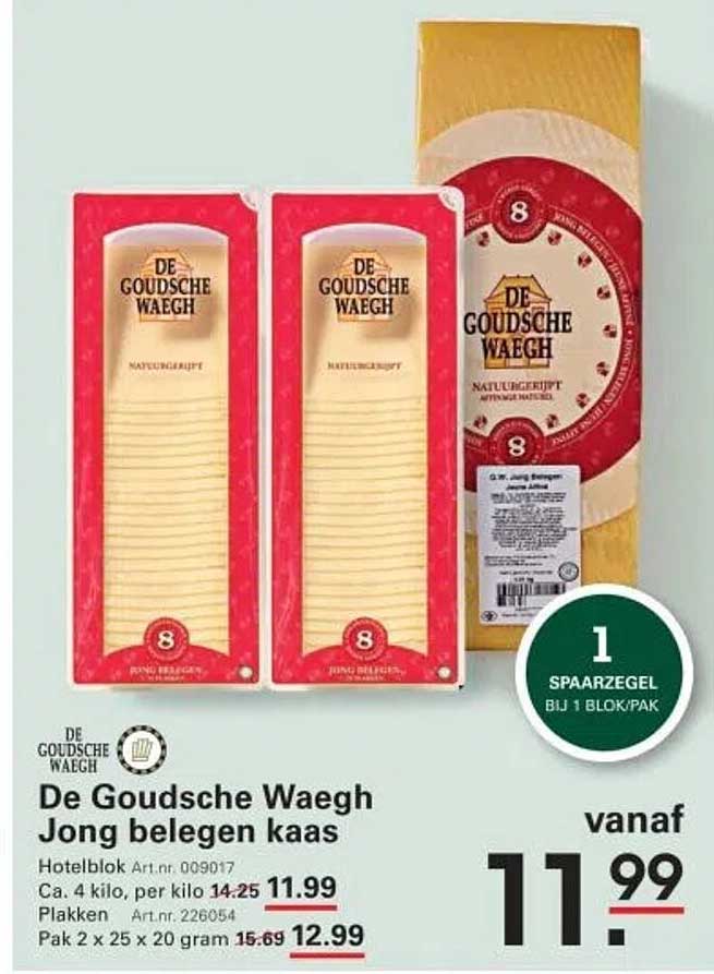 De Goudsche Waagh Jong belegen kaas