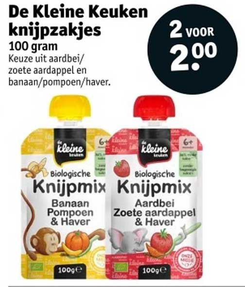 De Kleine Keuken knijpzakjes