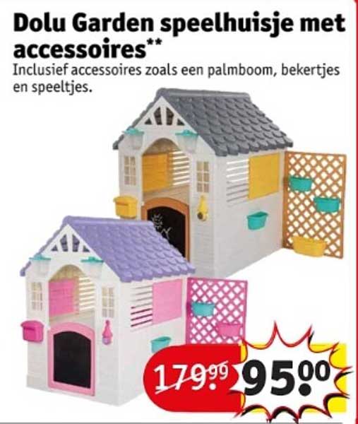 Dolu Garden speelhuisje met accessoires