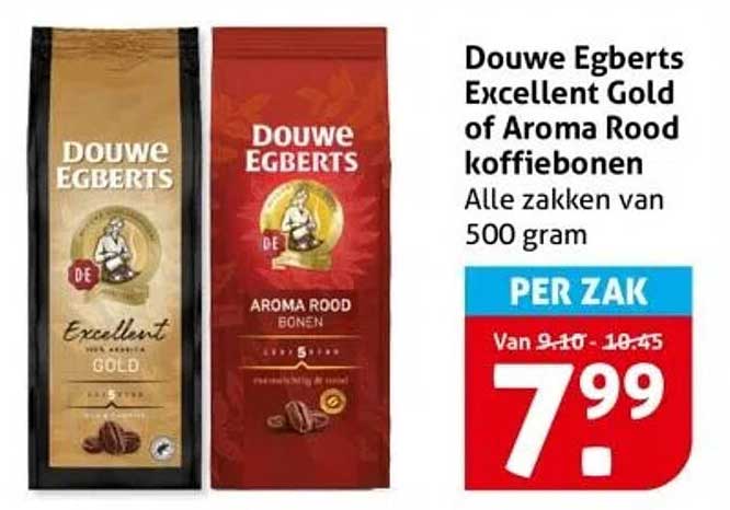 Douwe Egberts Excellent Gold of Aroma Rood koffiebonen
