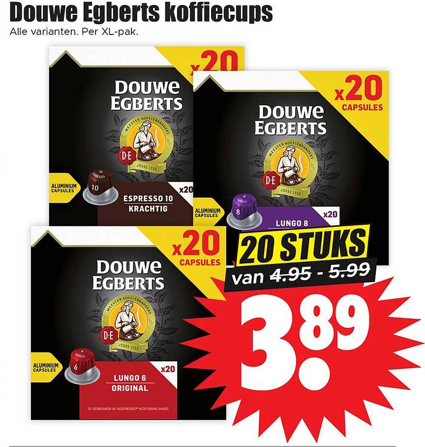 Douwe Egberts koffiecups