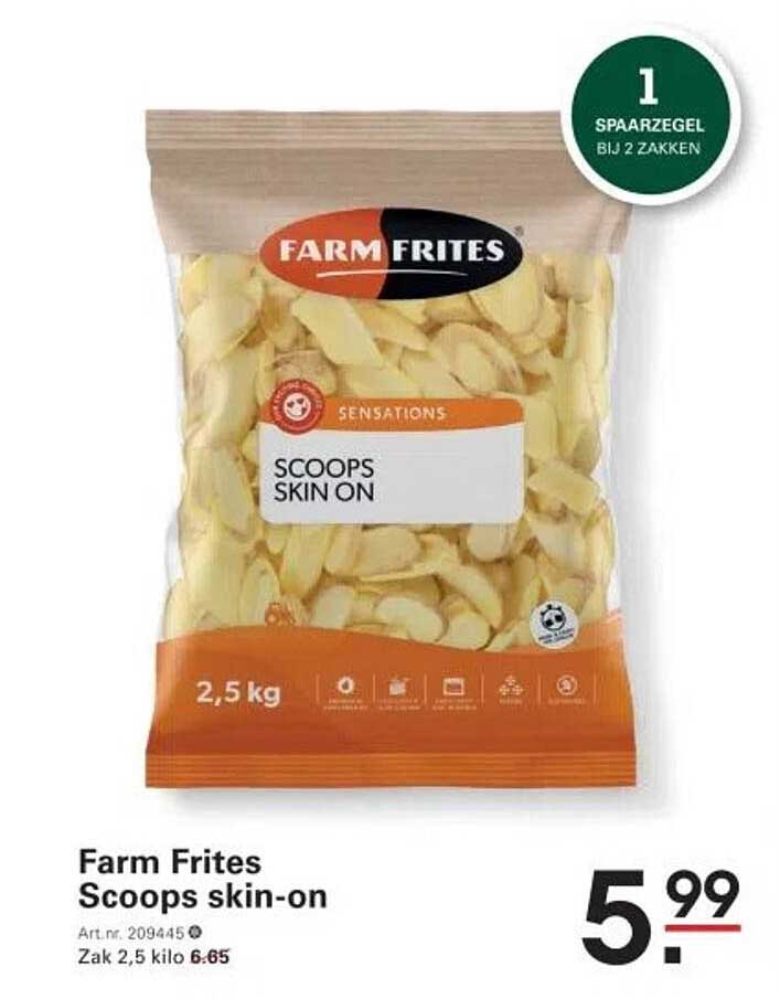 Farm Frites Scoops skin-on