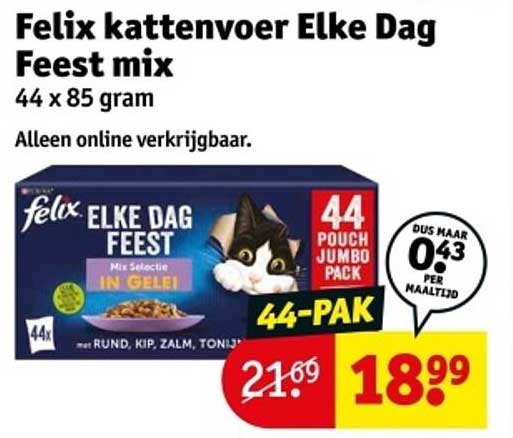 Felix kattenvoer Elke Dag Feest mix