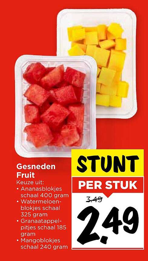 Gesneden Fruit