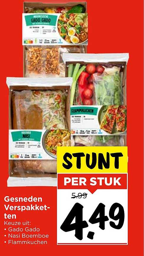 Gesneden Verspakketten