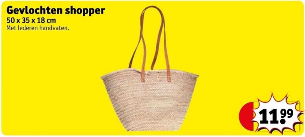 Gevlochten shopper