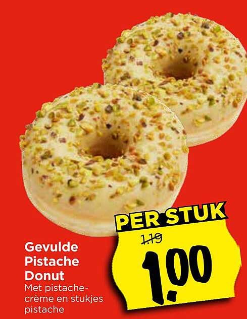 Gevulde Pistache Donut