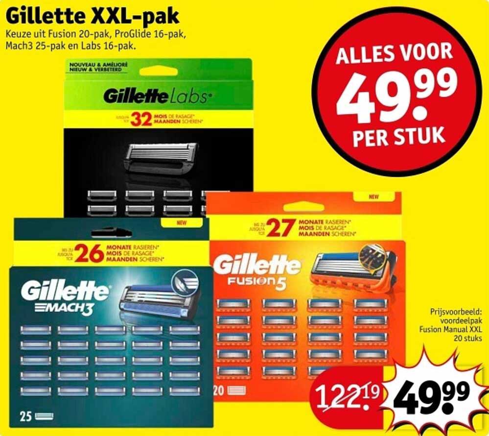 Gillette XXL-pak