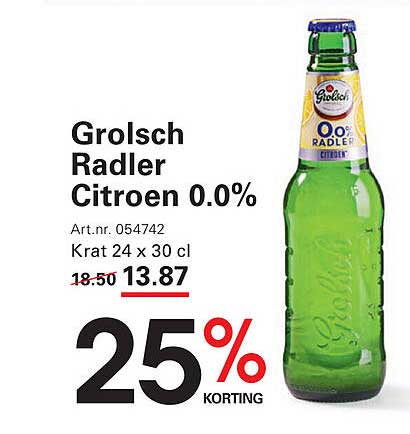 Grolsch Radler Citroen 0.0%