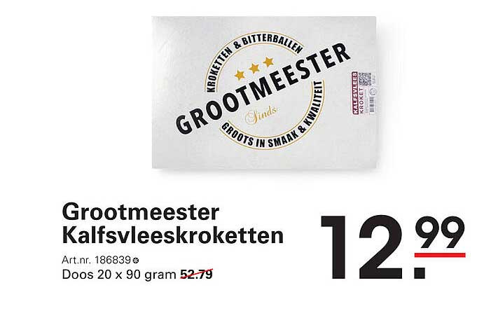 Grootmeester Kalfsvleeskroketten