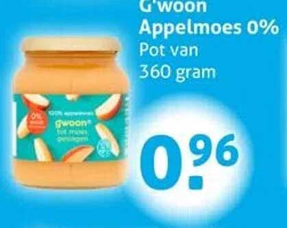 G'woon Appelmoes 0%
