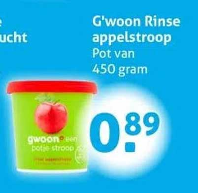 G'woon Rinse appelsiroop Pot van 450 gram