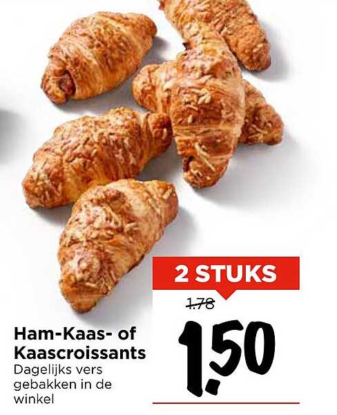 Ham-Kaas- of Kaascroissants