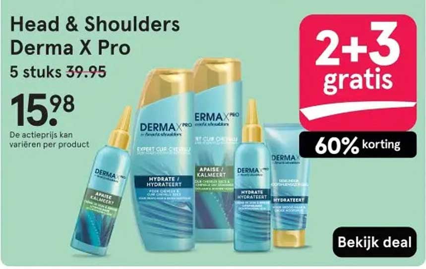 Head & Shoulders Derma X Pro 5 stuks 39,95