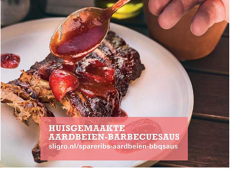Huisgemaakte Aardbeien-Barbecuesaus