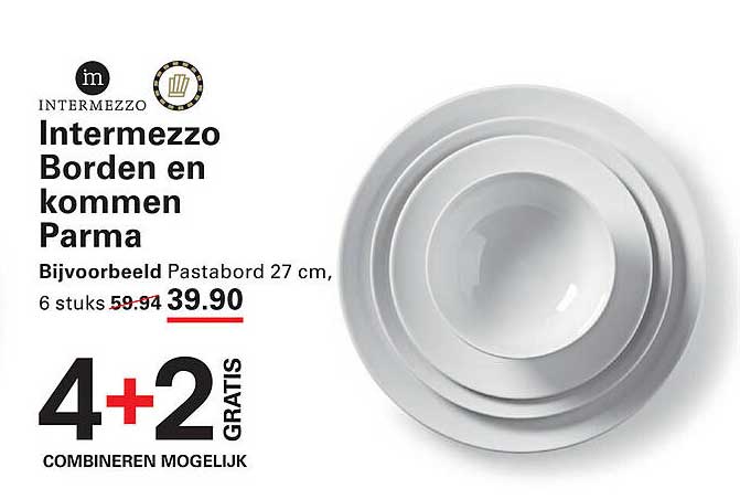 Intermezzo Borden en kommen Parma