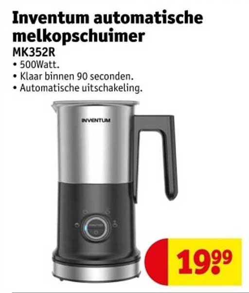 Inventum automatische melkopschuimer MK352R