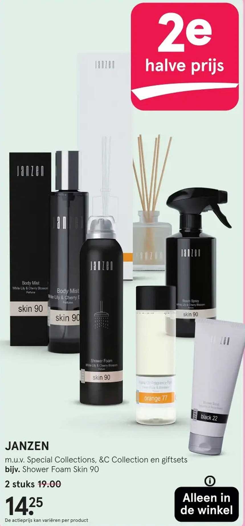 JANZEN m.u.v. Special Collections, &C Collection en giftsets bijv. Shower Foam Skin 90