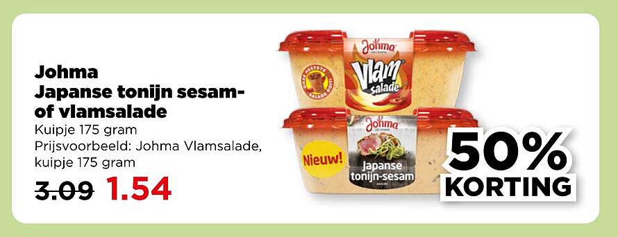 Johma Japanse tonijn sesam- of vlamsalade