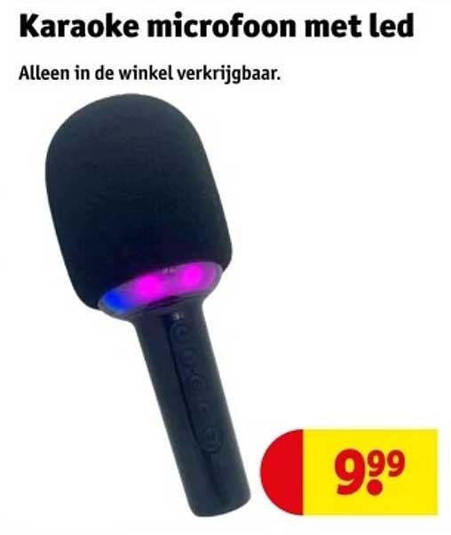 Karaoke microfoon met led