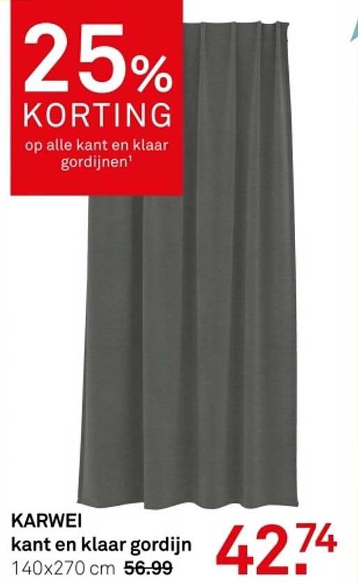 KARWEI kant en klaar gordijn 140x270 cm