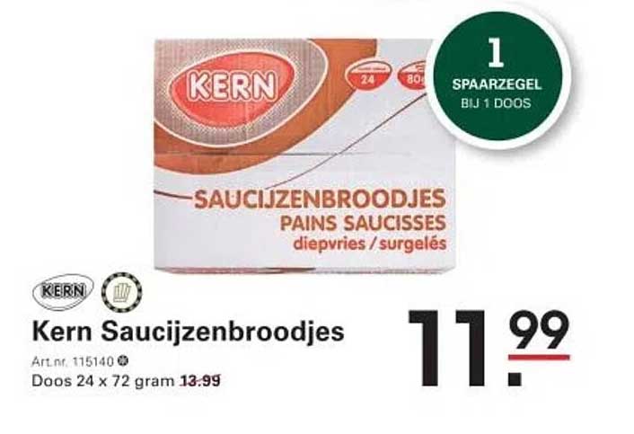 Kern Saucijzenbroodjes