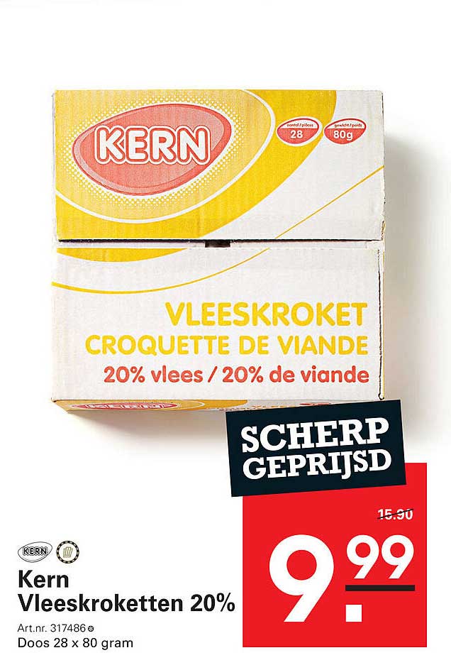 Kern Vleeskroketten 20%