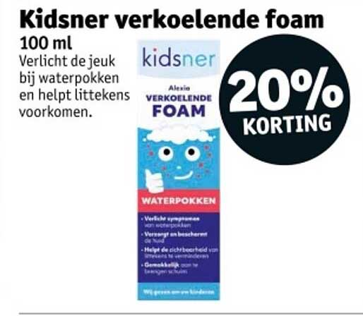 Kidsner verkoelende foam 100 ml