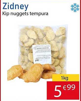 Kip nuggets tempura