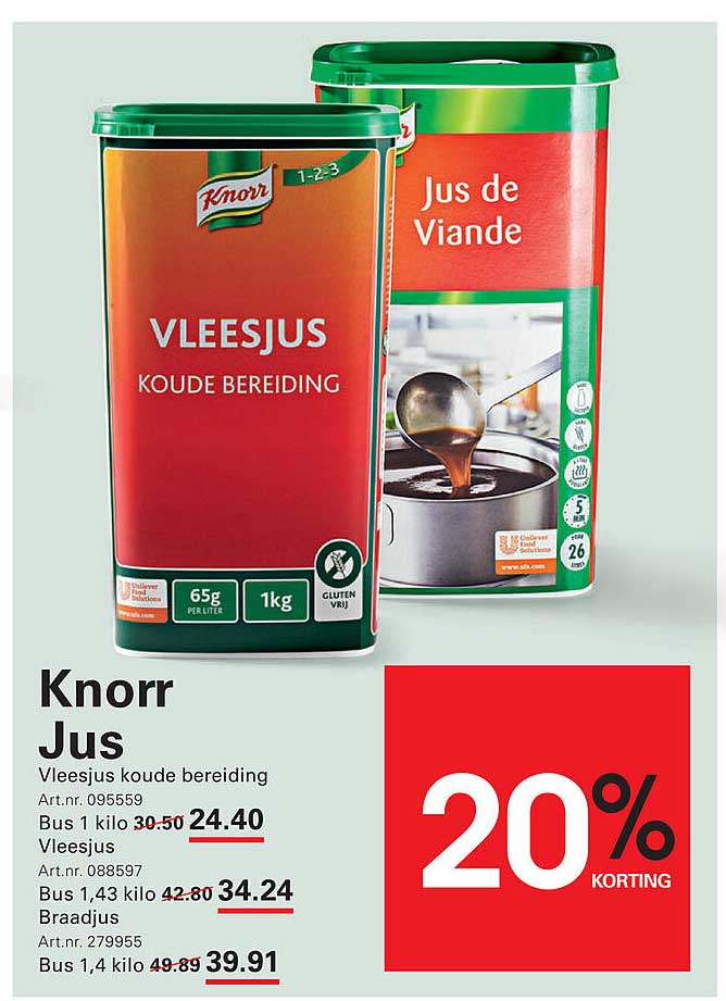 Knorr Jus Vleesjus koude bereiding