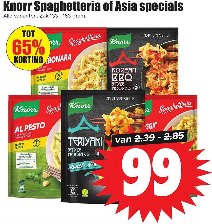 Knorr Spaghetteria of Asia specials