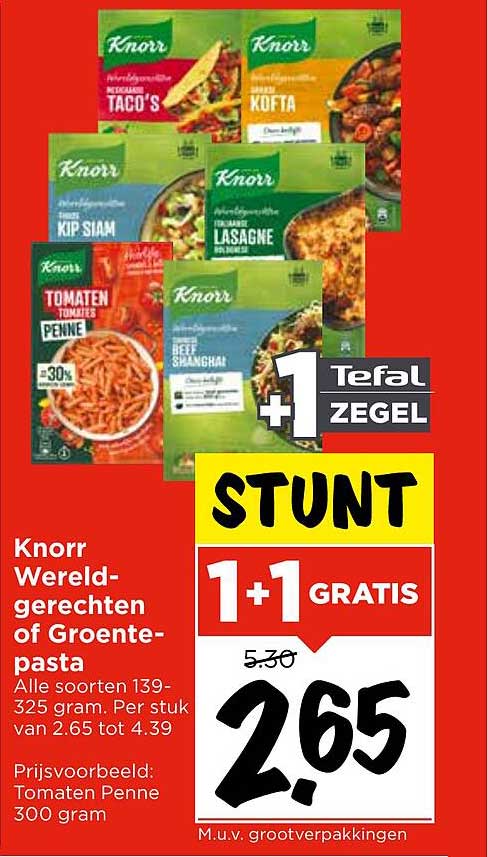 Knorr Wereldgerechten of Groentepasta